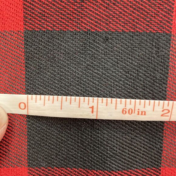 Robert Stanley Tablecloth 84x60 inch Black Red Buffalo Check 5453816 - Picture 4 of 5